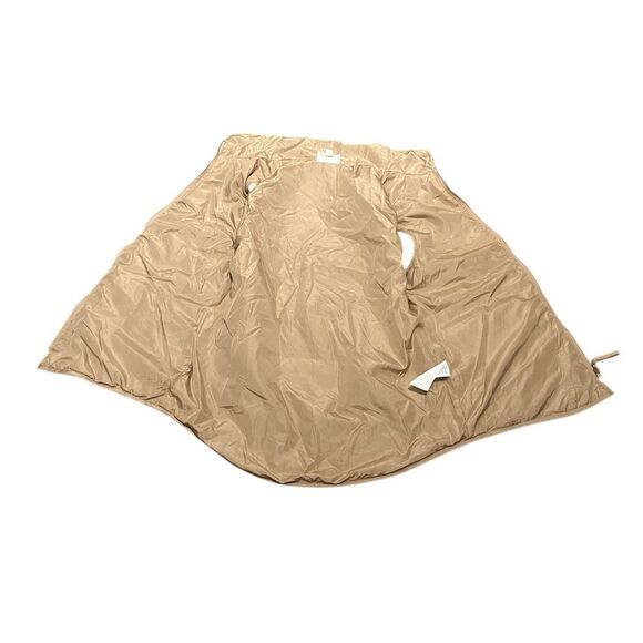 First Love Tan Quilted Vest With Gold Tone Hardware, Size S - Picture 5 of 8